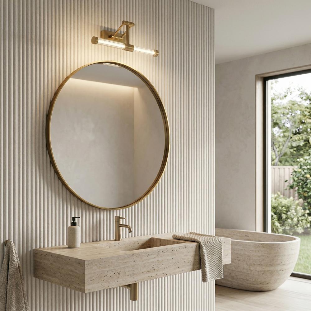 Kúpeľňové nástenné LED svietidlo APP1899-1W 40cm BRUSH GOLD
