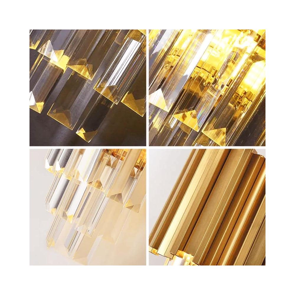 Kristallampa vägglampa 312357 Guld