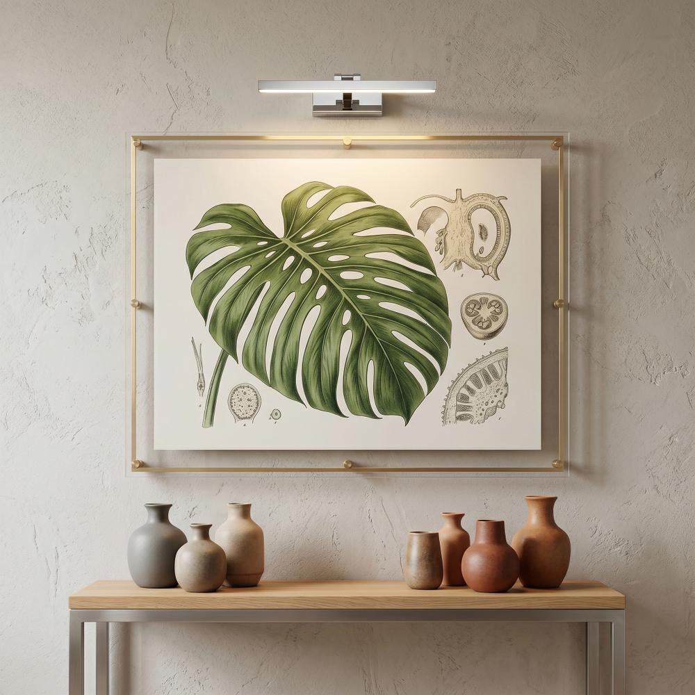 Badrum vägg LED-lampa APP1857-1W 40cm Chrome