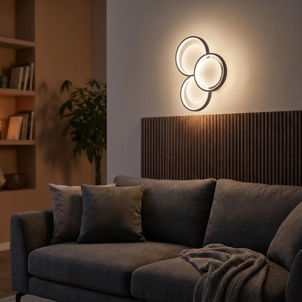 LED vägglampa APP1919-W Black