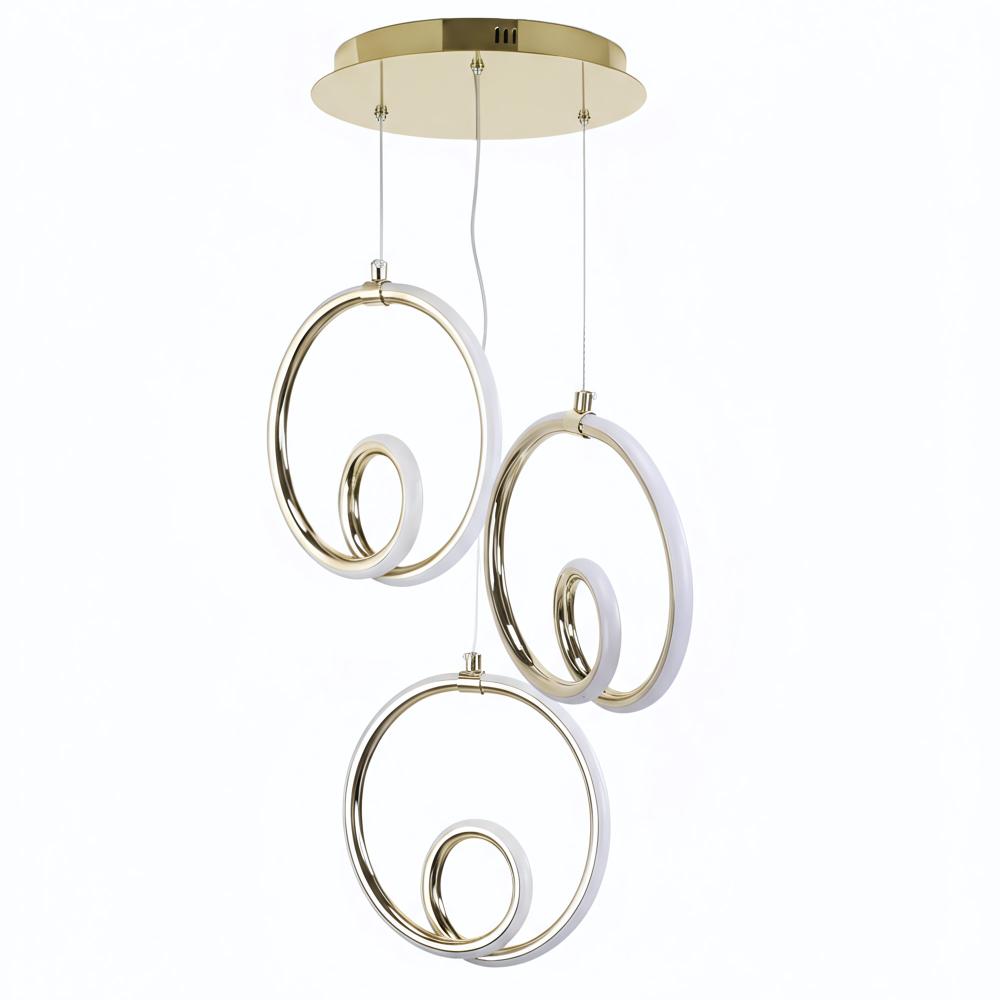 TAKLAMPA HÄNGENDE LED LHJ095-3CP GULD