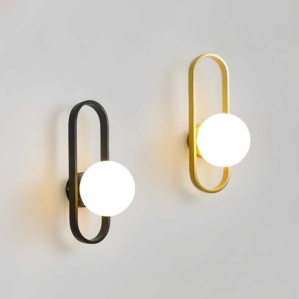 VÄGGLAMPA VÄGGLJUS APP1756-1W BORSTAT GULD VIT