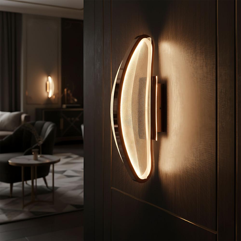 LED-vägglampa G125-W Roséguld