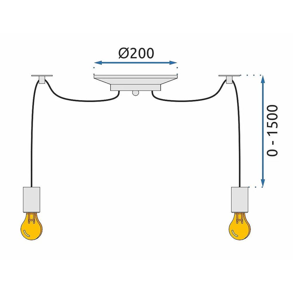Lampa Spindel Spider 8