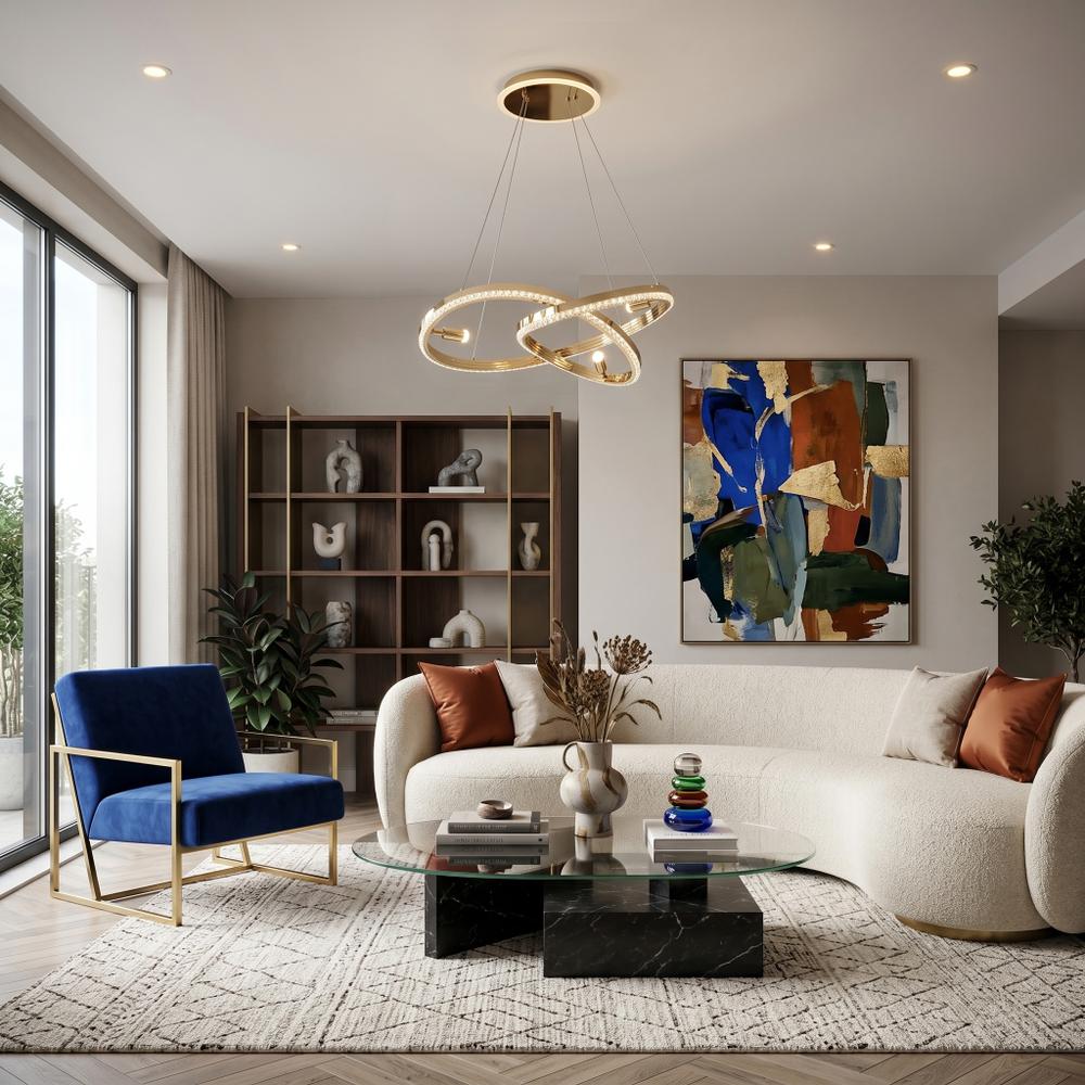 HÄNGANDE TAKLAMPA LED G158-CP GOLD