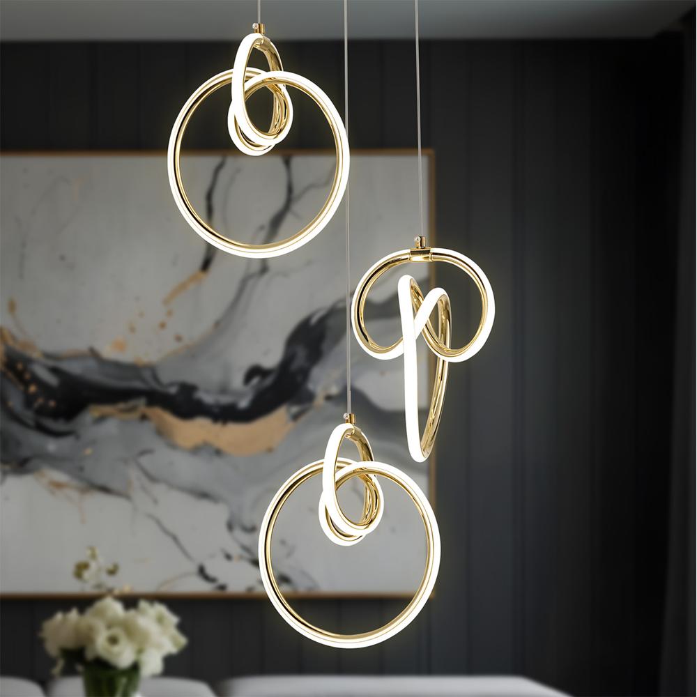 HÄNGLAMPA LED G072-3CPR Guld