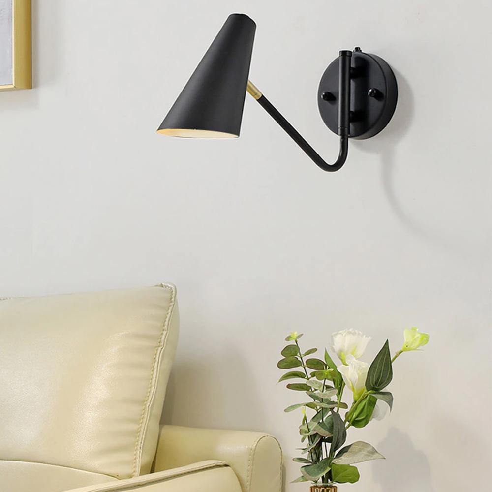 VÄGGLAMPA KINKIET APP1139-1W Svart-guld
