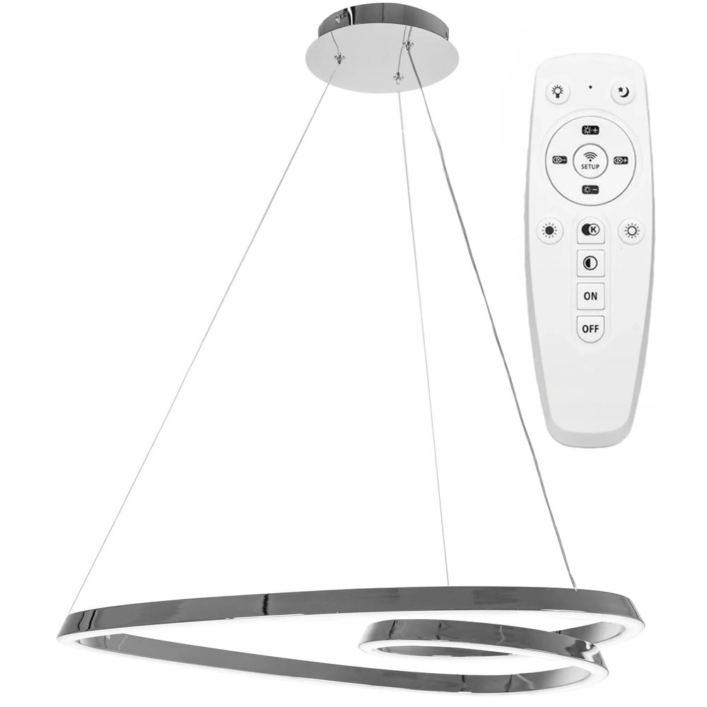 Taklampa Loop LED + Fjärrkontroll APP798-cp Krom
