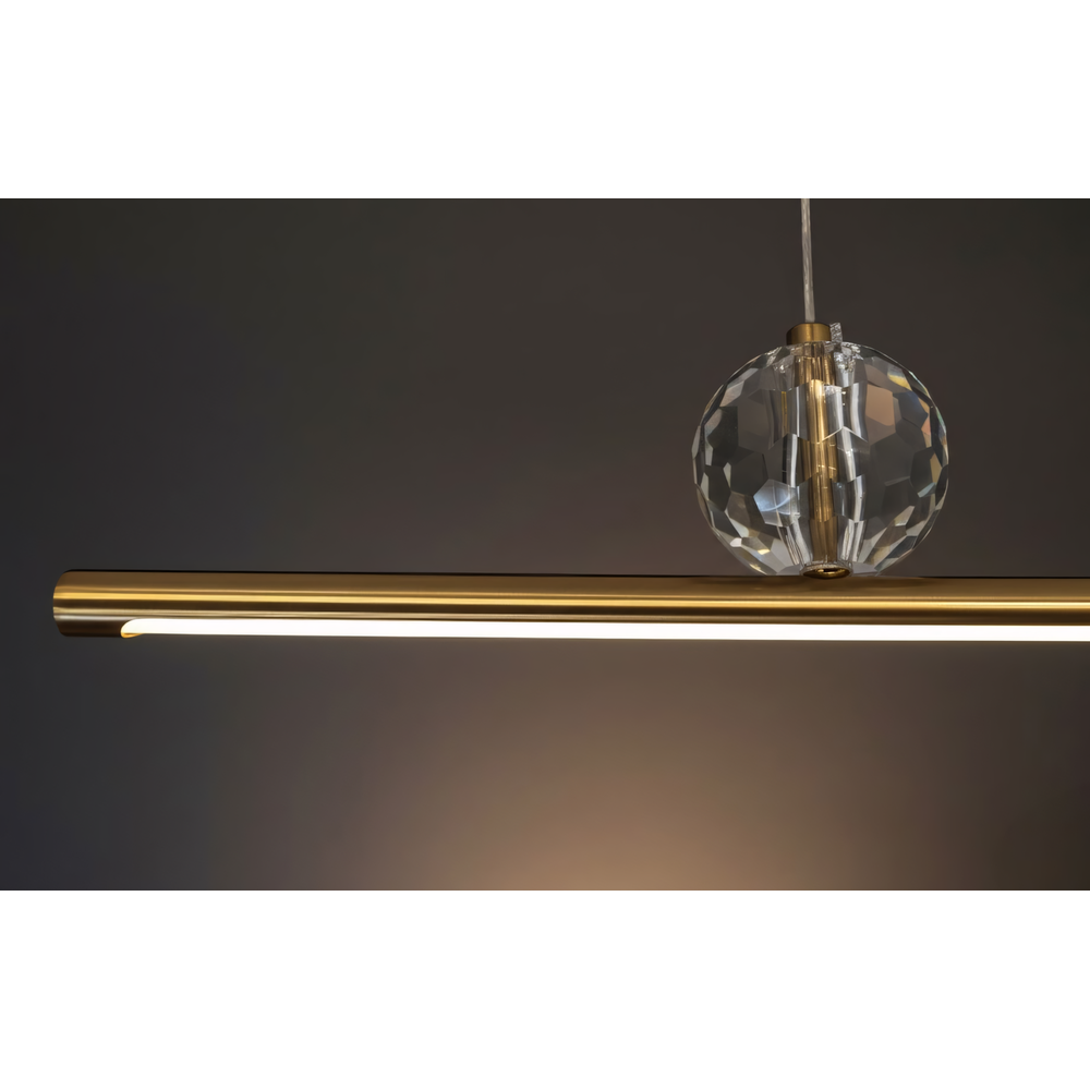 LED-pendellampa APP1778-CP Borstad Guld