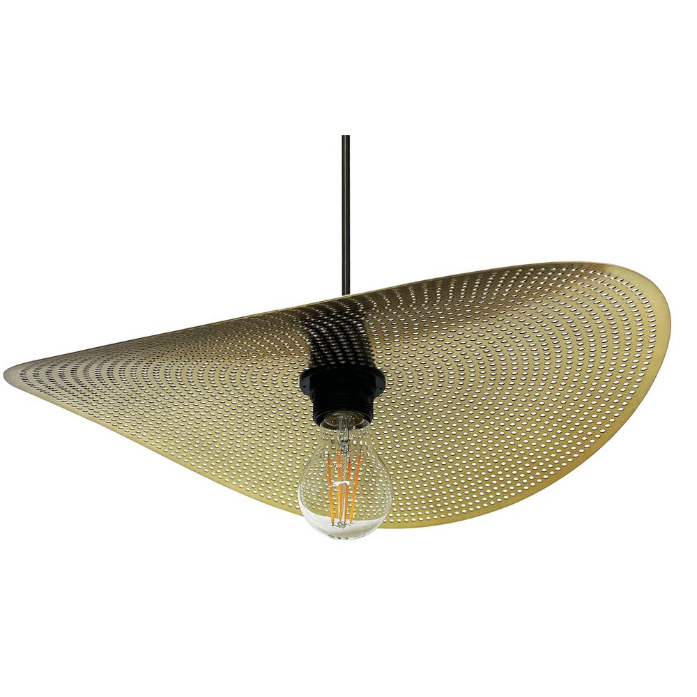 TAKLAMPA HÄNGENDE APP1470-1CP svart/gammalguld