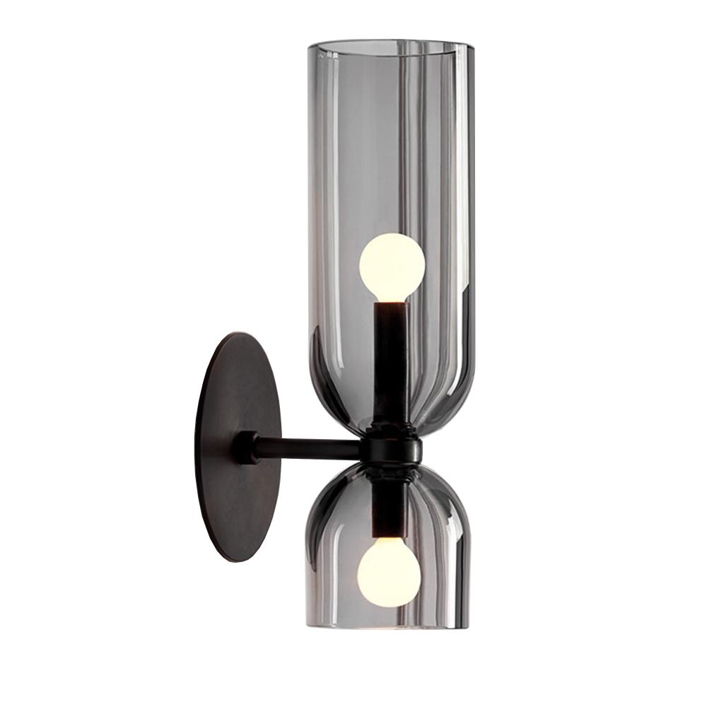 VÄGGLAMPA VÄGGLAMPA APP1208-2W Svart