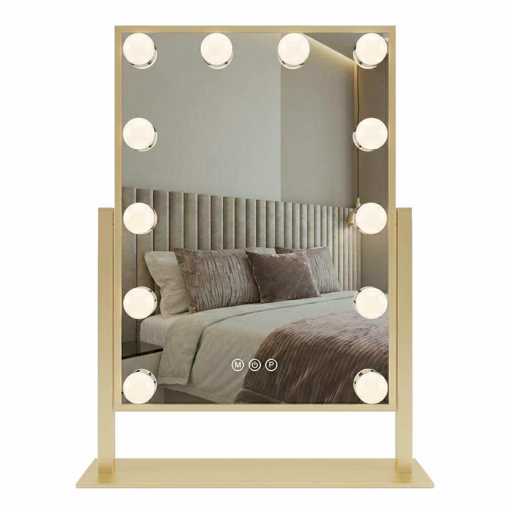 Spegel LED Style L.Gold 30x40