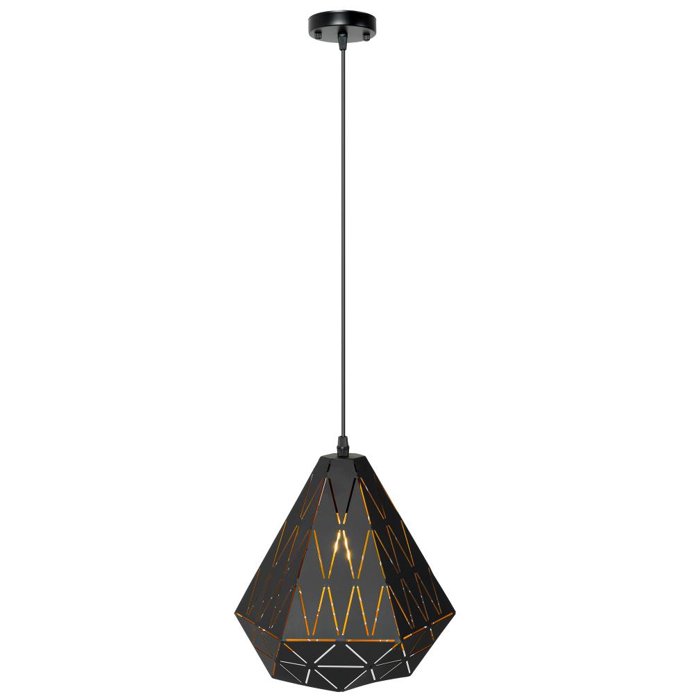 TAKPLAN GEOMETRISK TAKLAMPA TRIANGEL APP252-1CP SVART