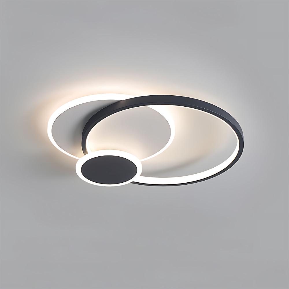 Taklampa APP1709-C LED-plafond Svart + fjärrkontroll