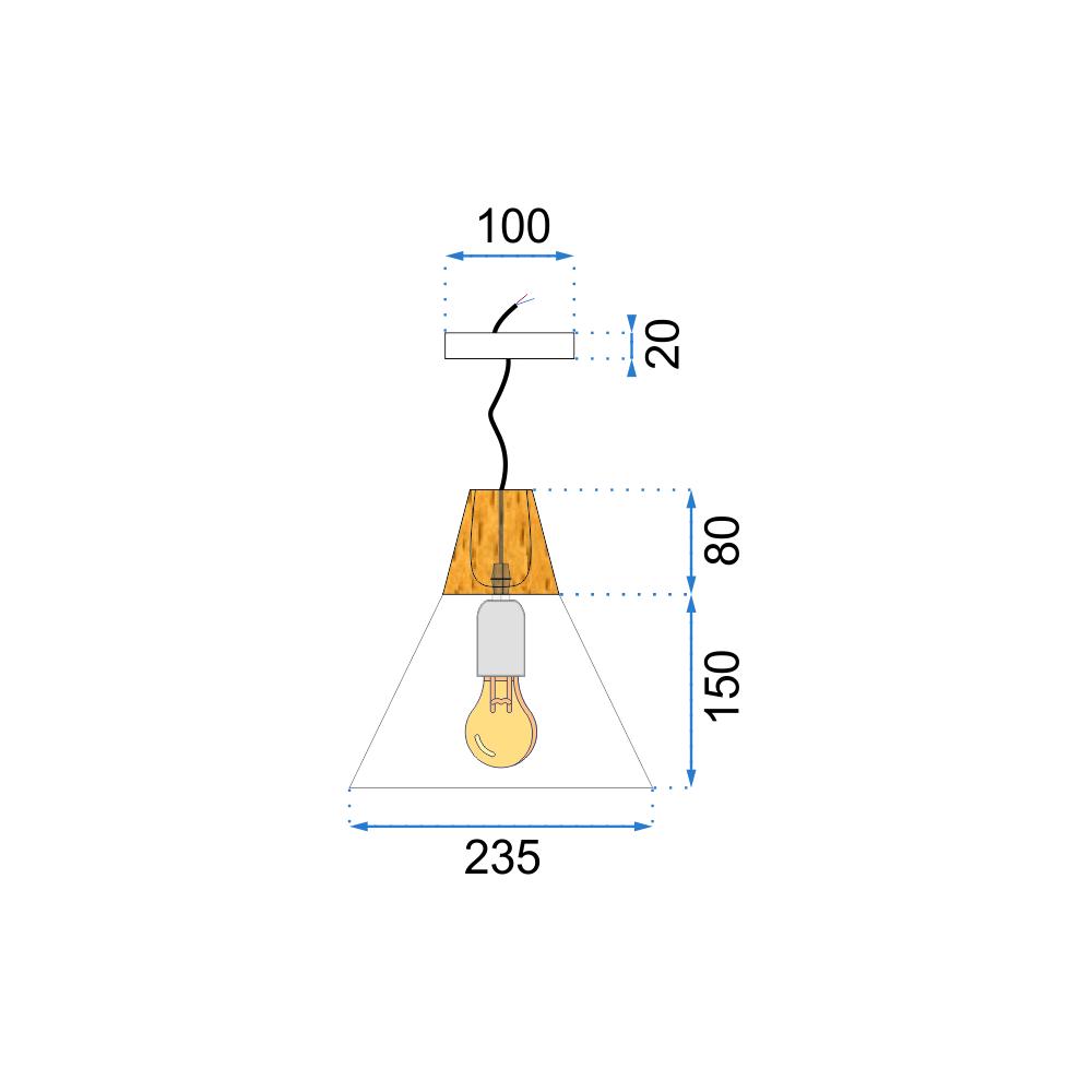 Taklampa SCANDI C APP061-1CP Vit