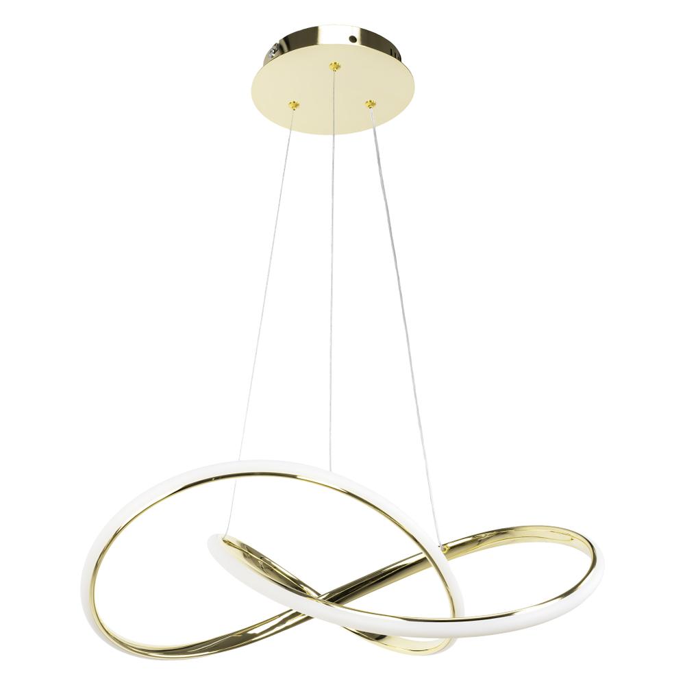 Taklampa Hängande Ring Modern LED + Fjärrkontroll APP394-CP Guld