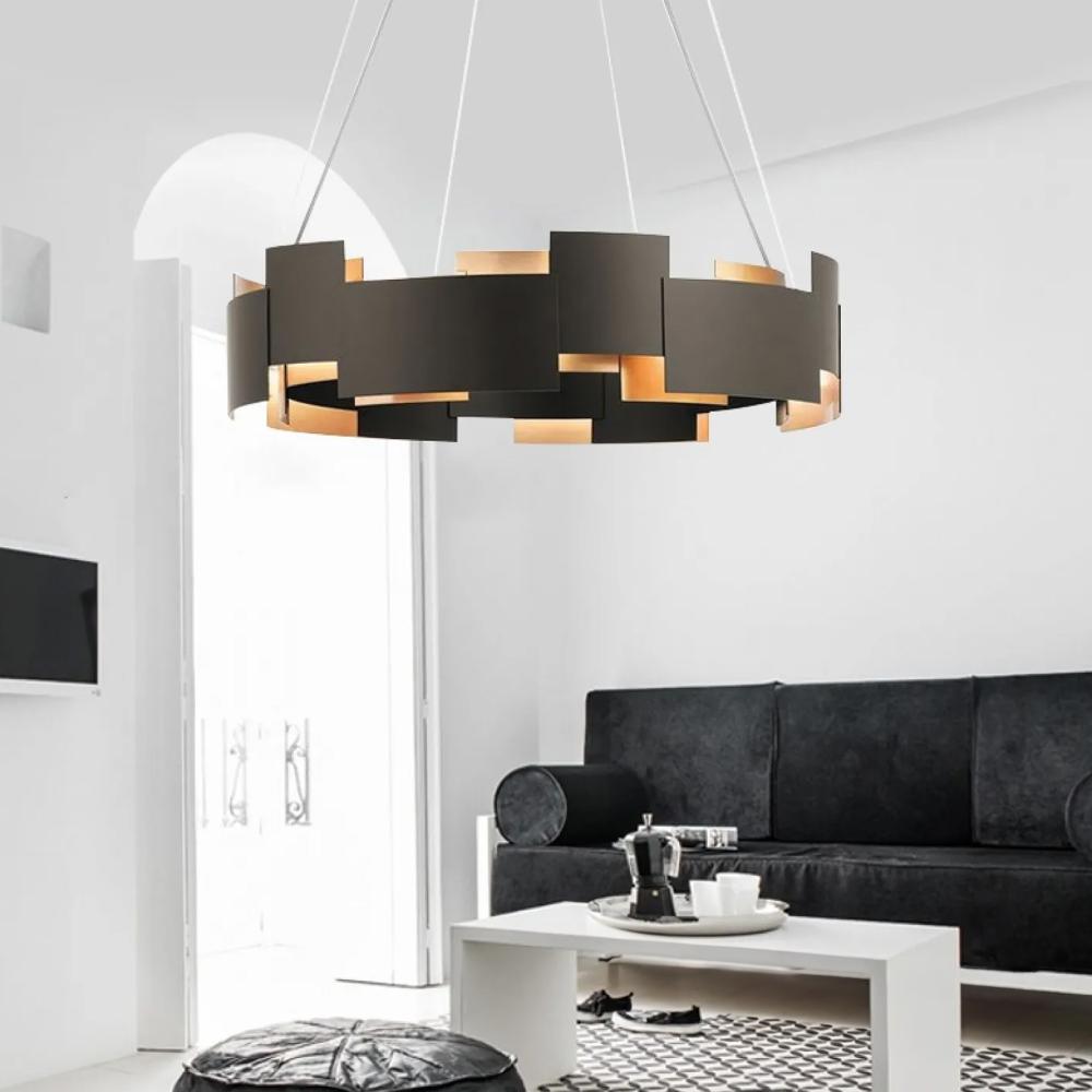 TAKLAMPA HÄNGANDE Svart APP1561-6CP