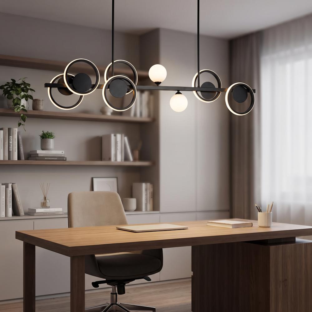 APP1199-CP Candeeiro de teto LED preto