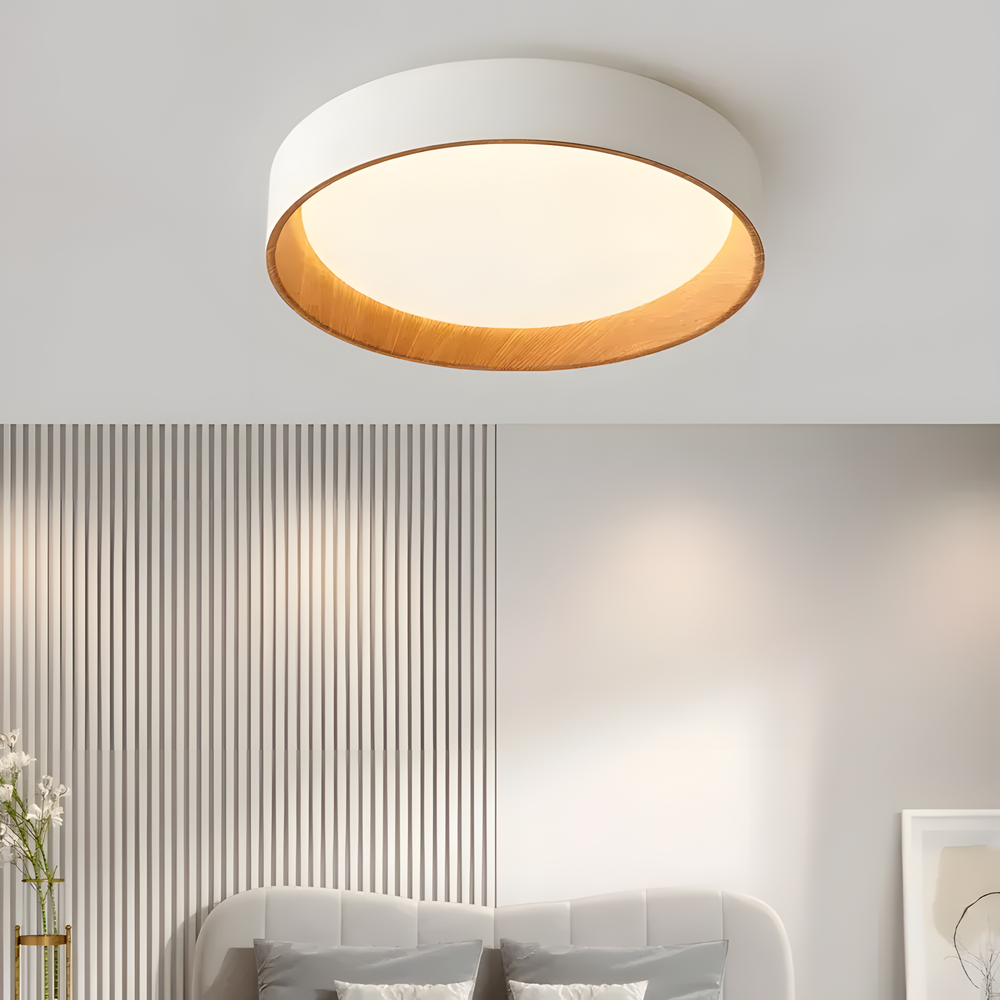 Taklampa Plafond G115-C 40CM WOOD