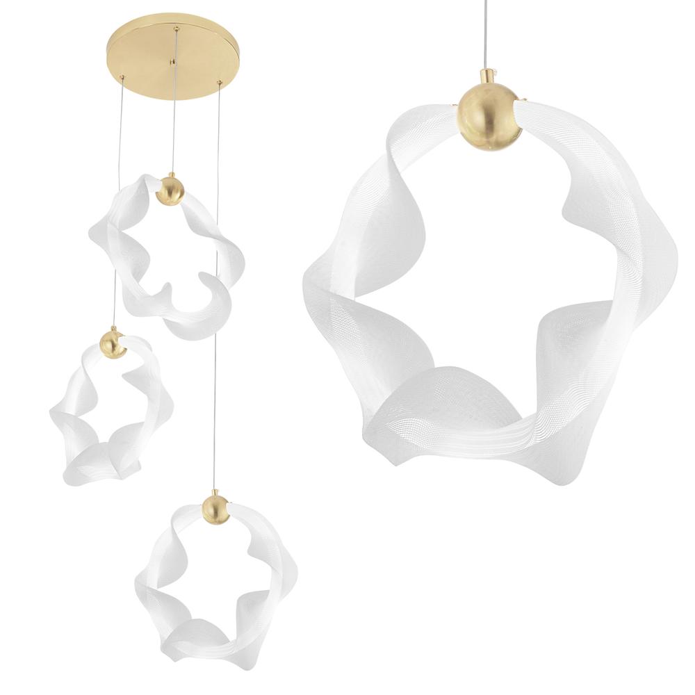 HÄNGLAMPA LED G012-3CPR GULD