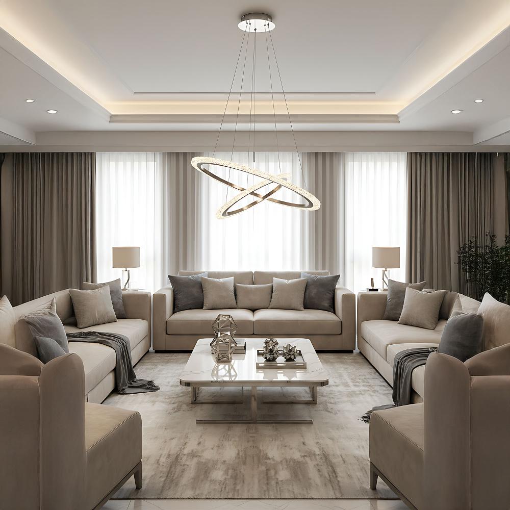 TAKLAMPA HÄNGANDE LED LHJ045-CP2 BORSTAD NICKEL