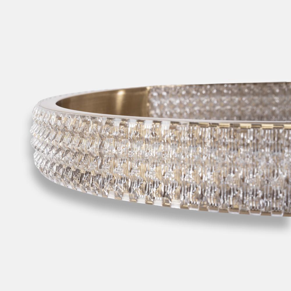 Modern taklampa LED G004-C Borstad Guld med fjärrkontroll