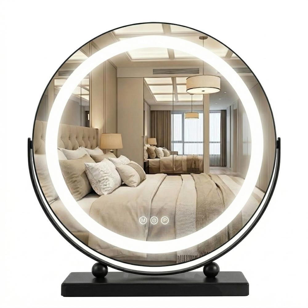 Spegel LED MAKE-UP Svart 40 cm
