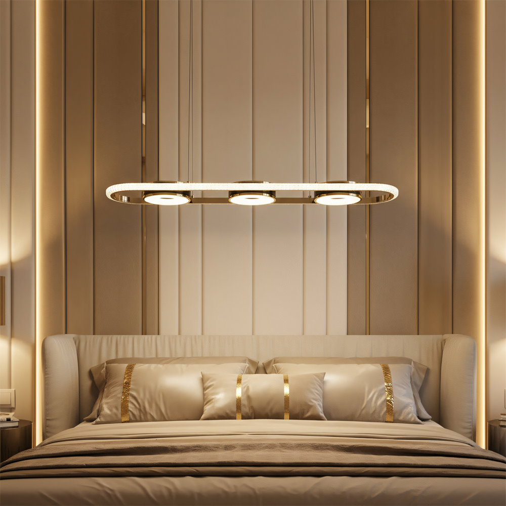 TAKLAMPA HÄNGANDE LED G135-CP Guld