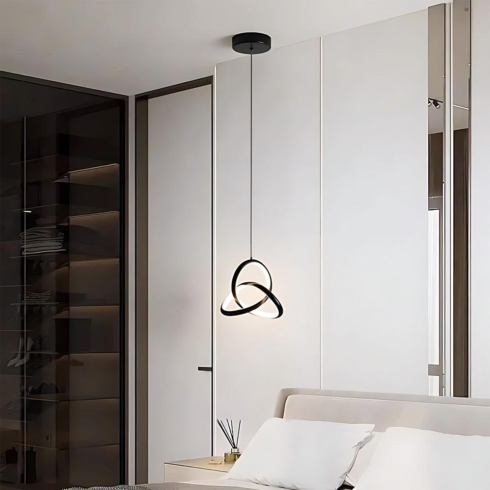 TAKLAMPA HÄNGANDE LED APP1784-CP SVART