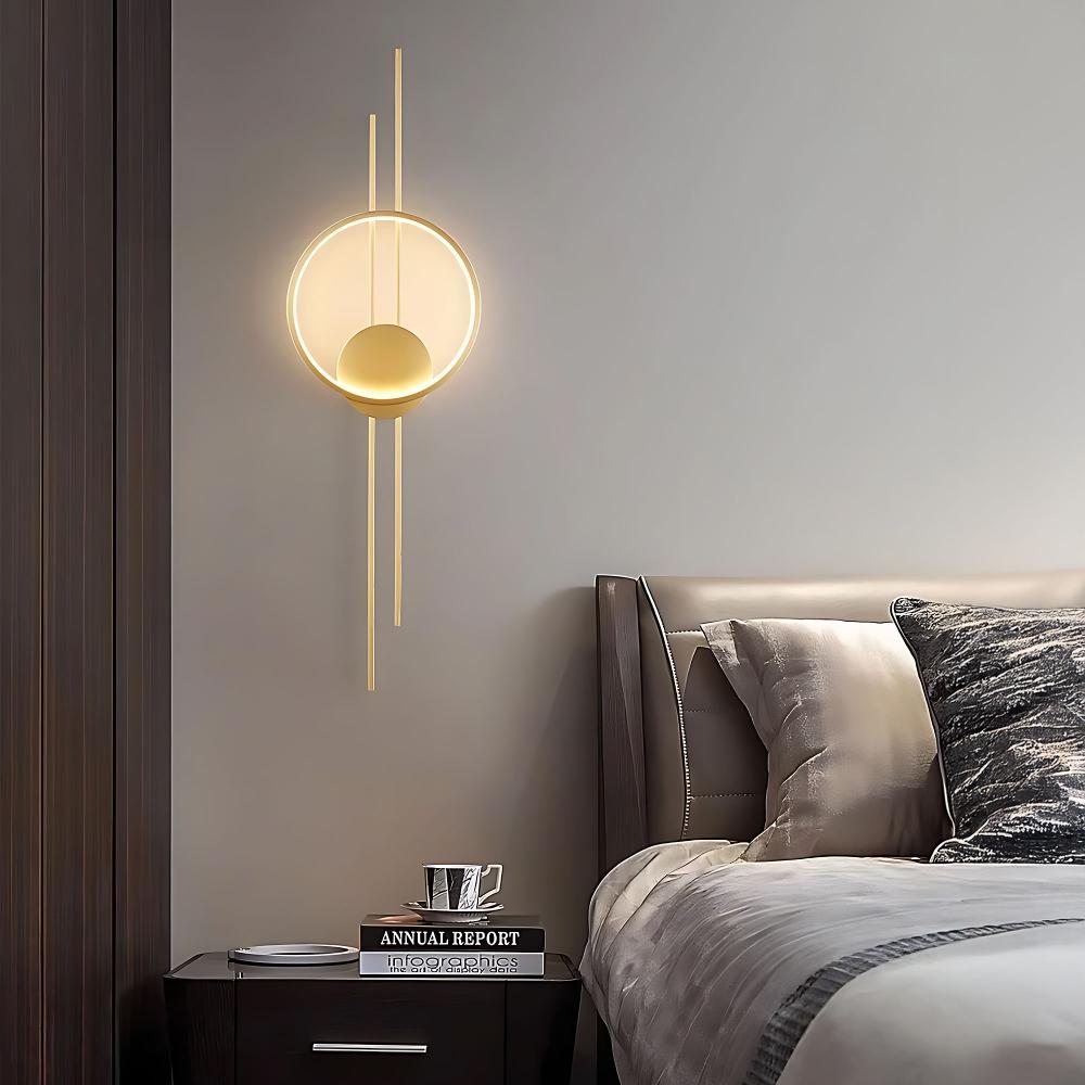 VÄGGLAMPA LED APP1781-W BORSTAD GULD