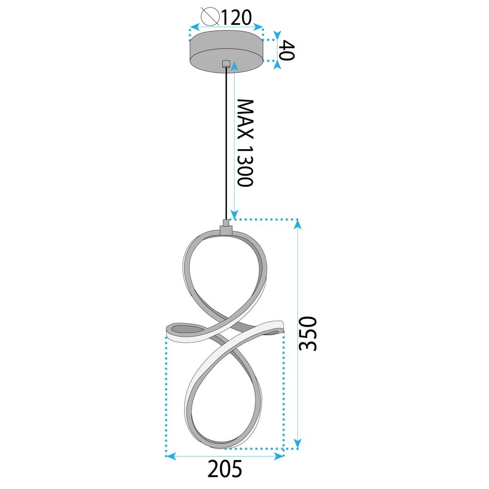HÄNGANDE LAMPA LED LHJ091-1CP GOLD