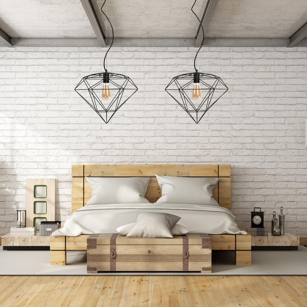 HÄNGLAMPA DIAMANT METALL LOFT APP563-1CP Svart