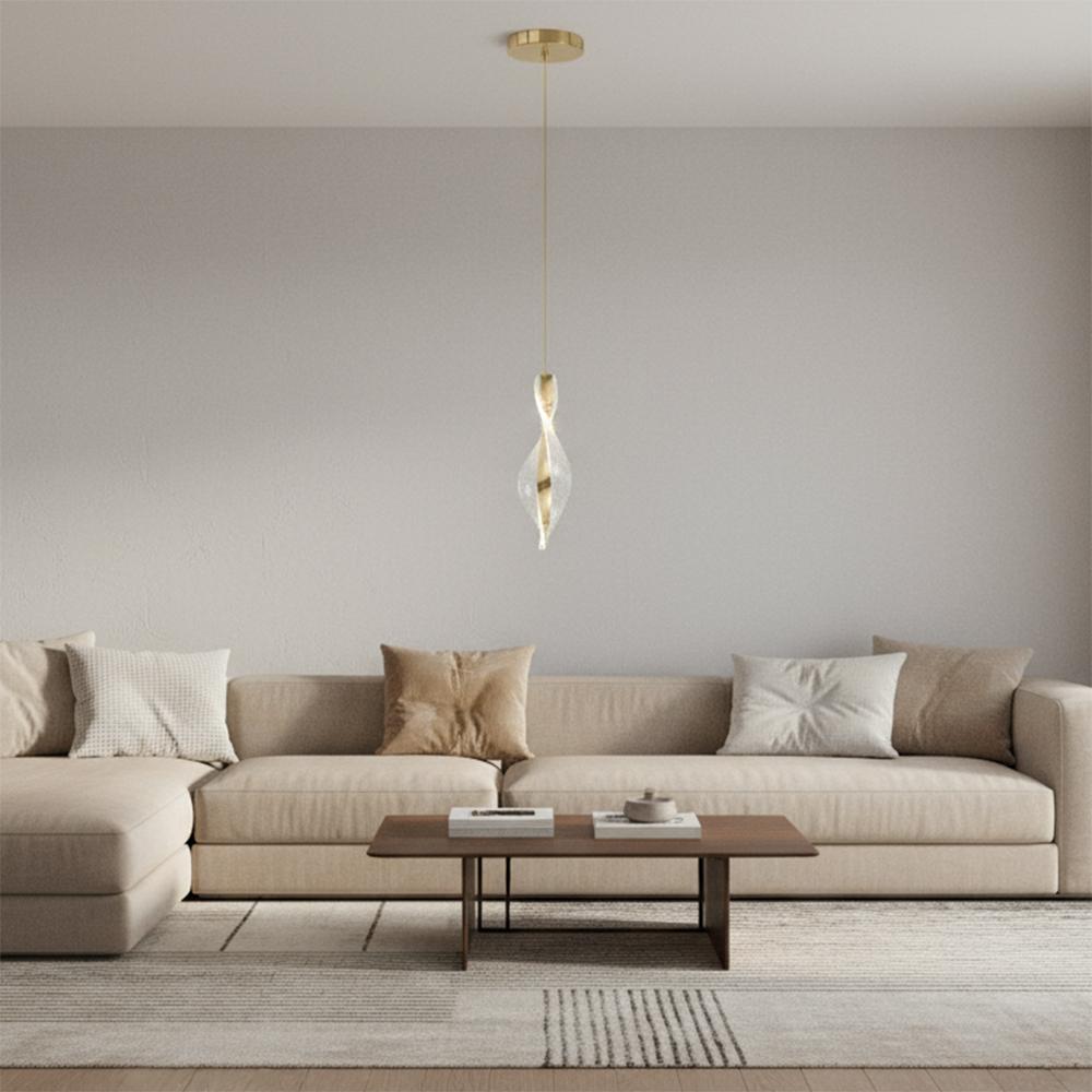HÄNGANDE LED TAKLAMPA G120-CP GULD