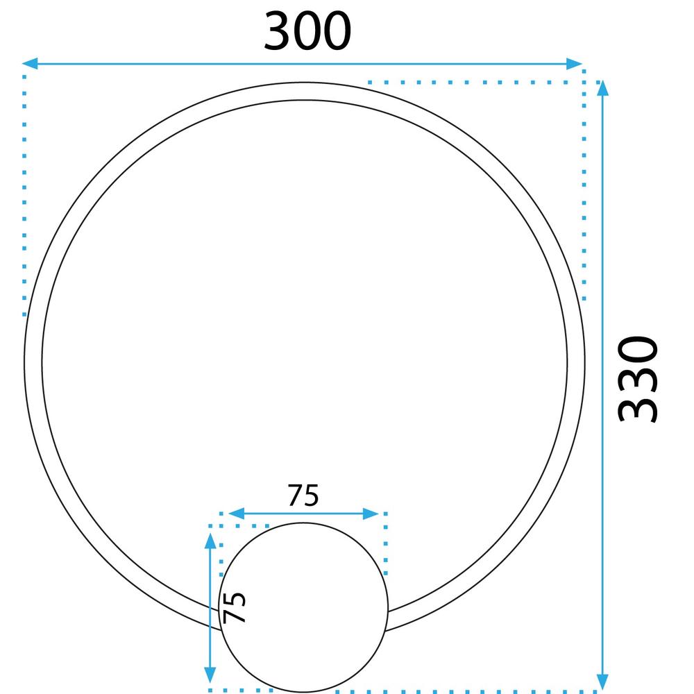 VÄGGLAMPA LED-VÄGGLAMPA APP1384-CW GULD 30 cm