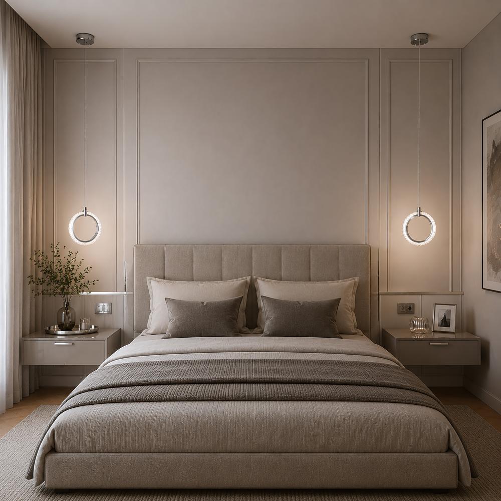 LED-pendellampa LHJ126-W Krom