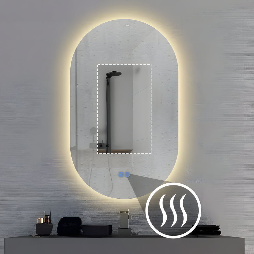VÄGGSPEGEL LED 50x80cm S027