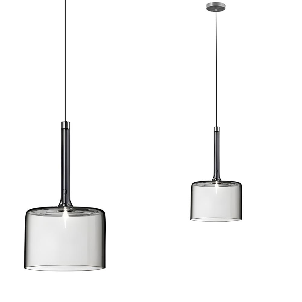Taklampa hängande med glas lampskärm APP1701-1CP GREY A