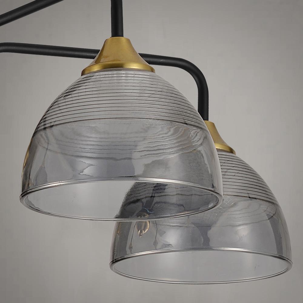 TAKLAMPA HÄNGANDE G085-5C Svart Speglad