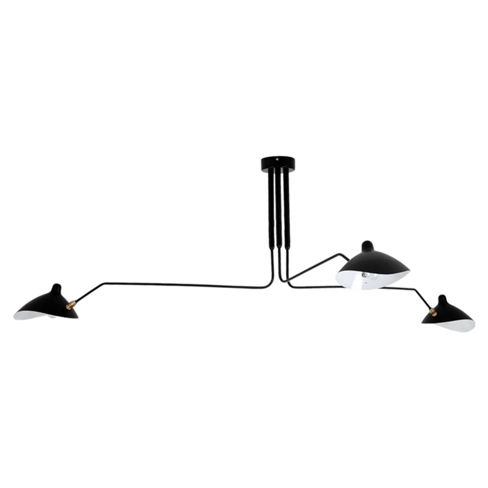 Taklampa med 3 armar APP569-3C Svart