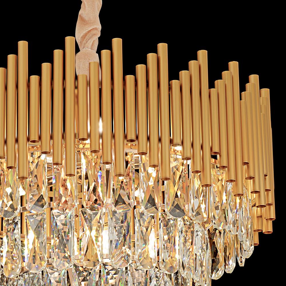 Hänglampa med kristaller G062-CP 50CM GULD