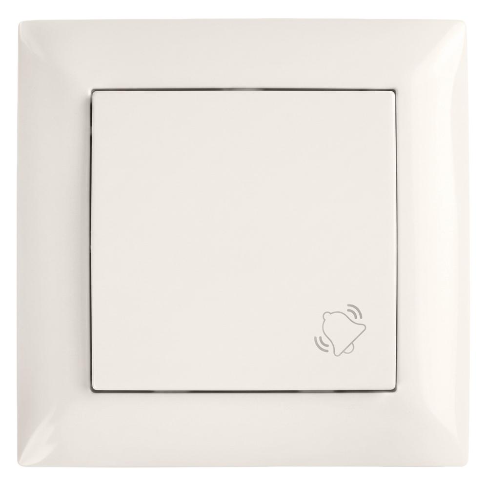 Doorbell Push Button with Frame OSTE JNH008-W BEIGE