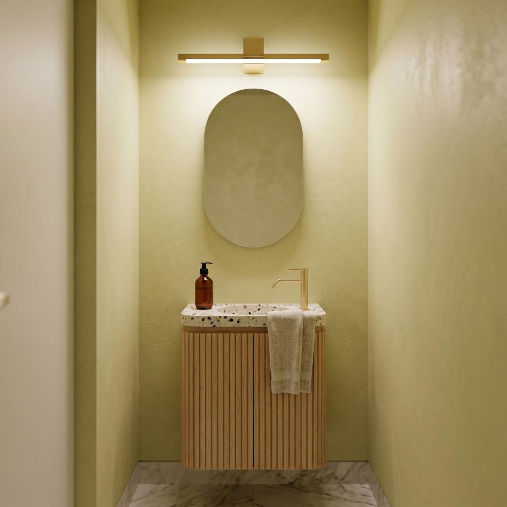 Badrum vägg LED-lampa SWE044-1W 60cm GOLD