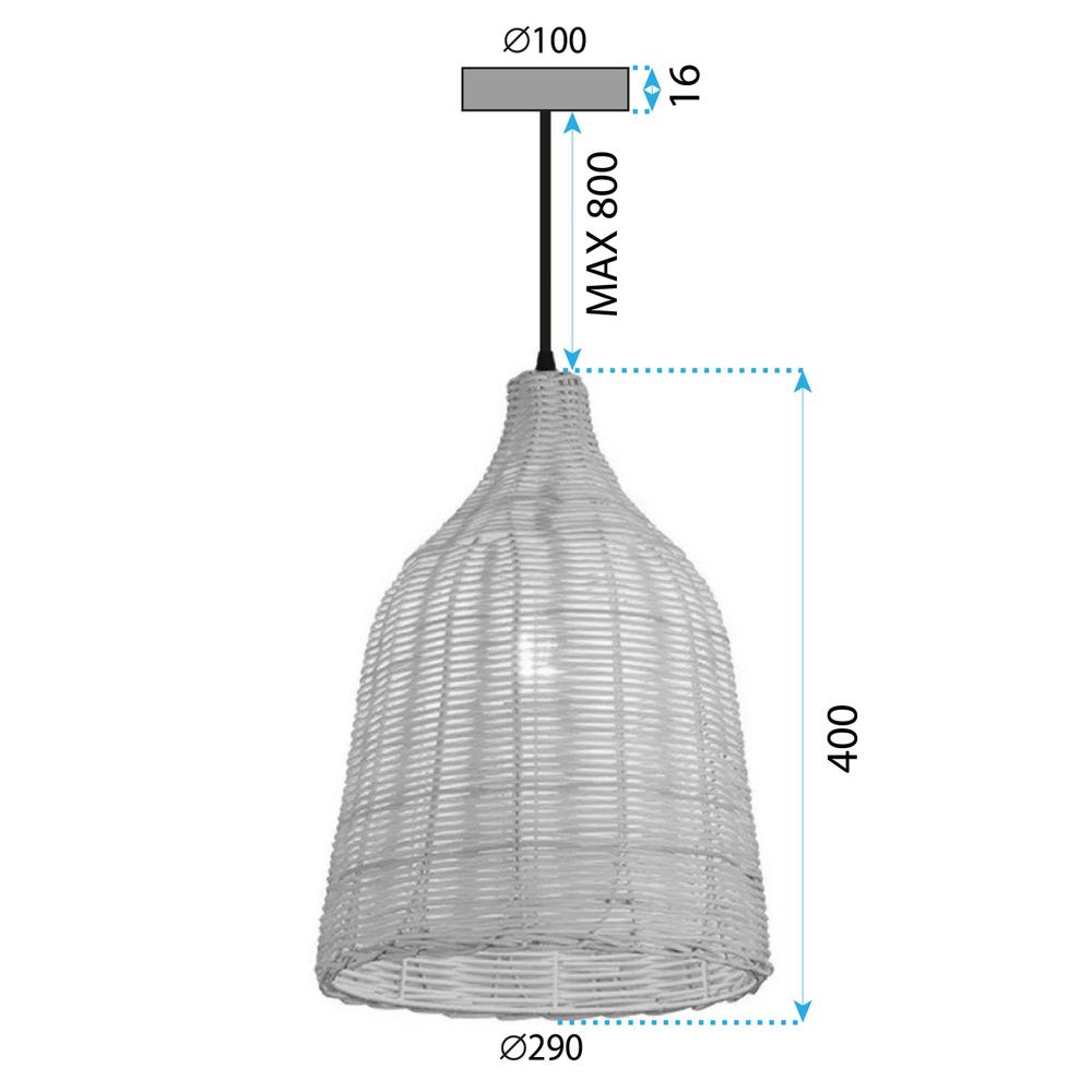 BOHO TAKLAMPA I NATURLIG STIL APP1646-1CP