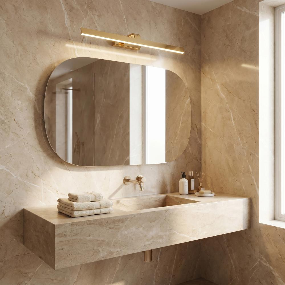 Badrum vägg LED-lampa SWE006-1W 73cm GOLD