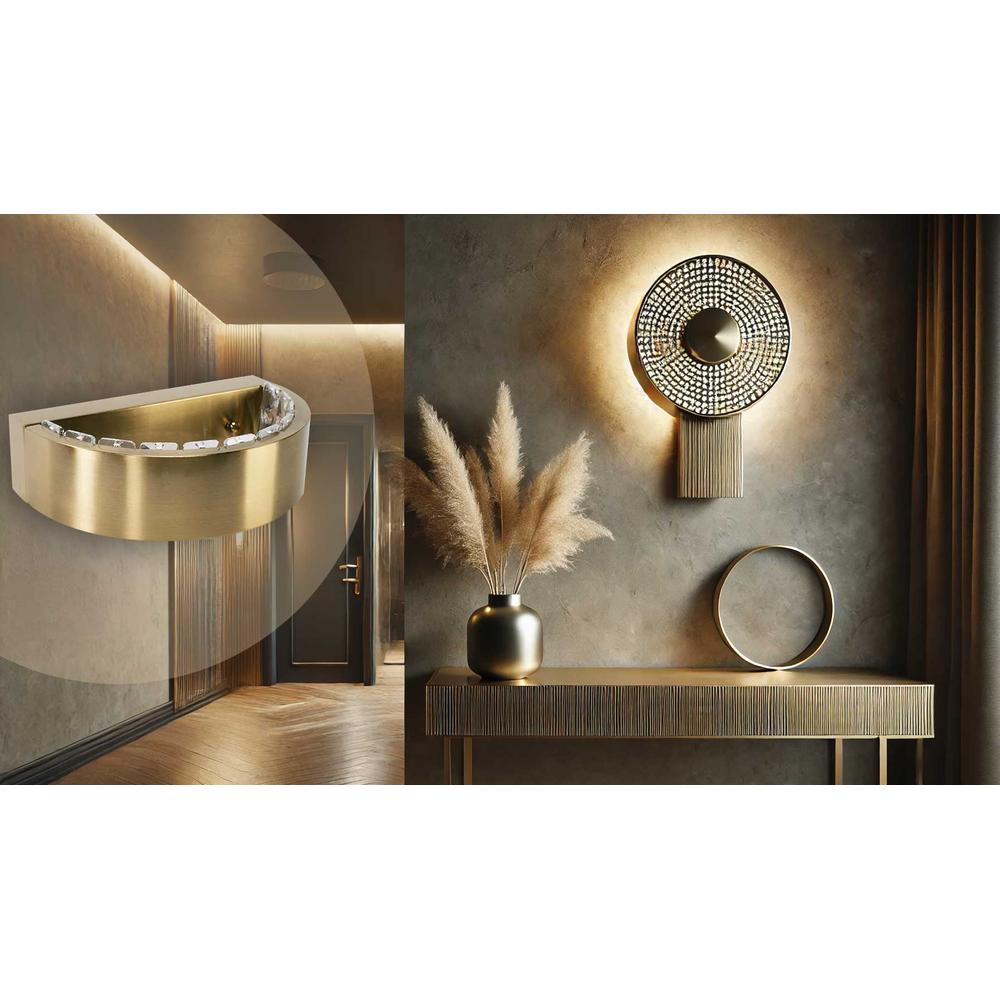 Vägglampa APP1509-W BRUSH GOLD
