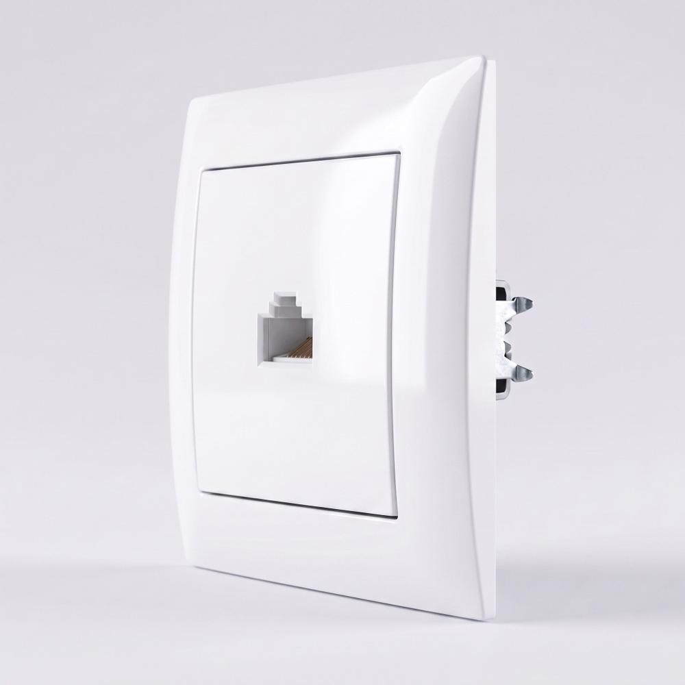 Розетка RJ45 с Рамка OSTE JNH010-S WHITE