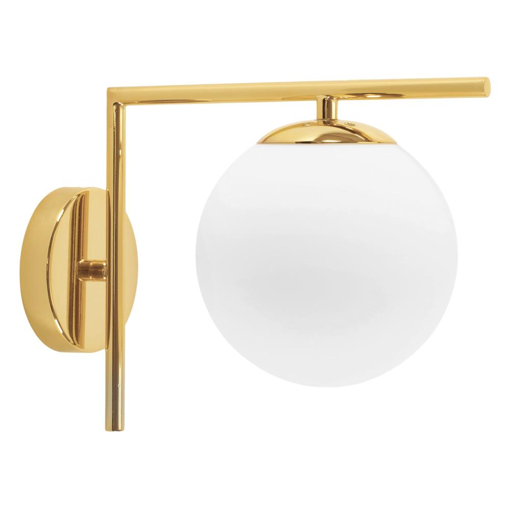 Vägglampa Klot i Glas APP674-1W Guld