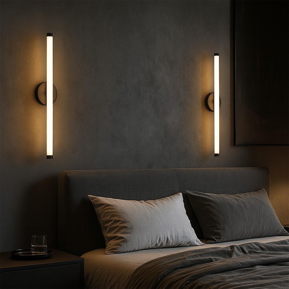 VÄGGLAMPA LED LHJ069-W SVART