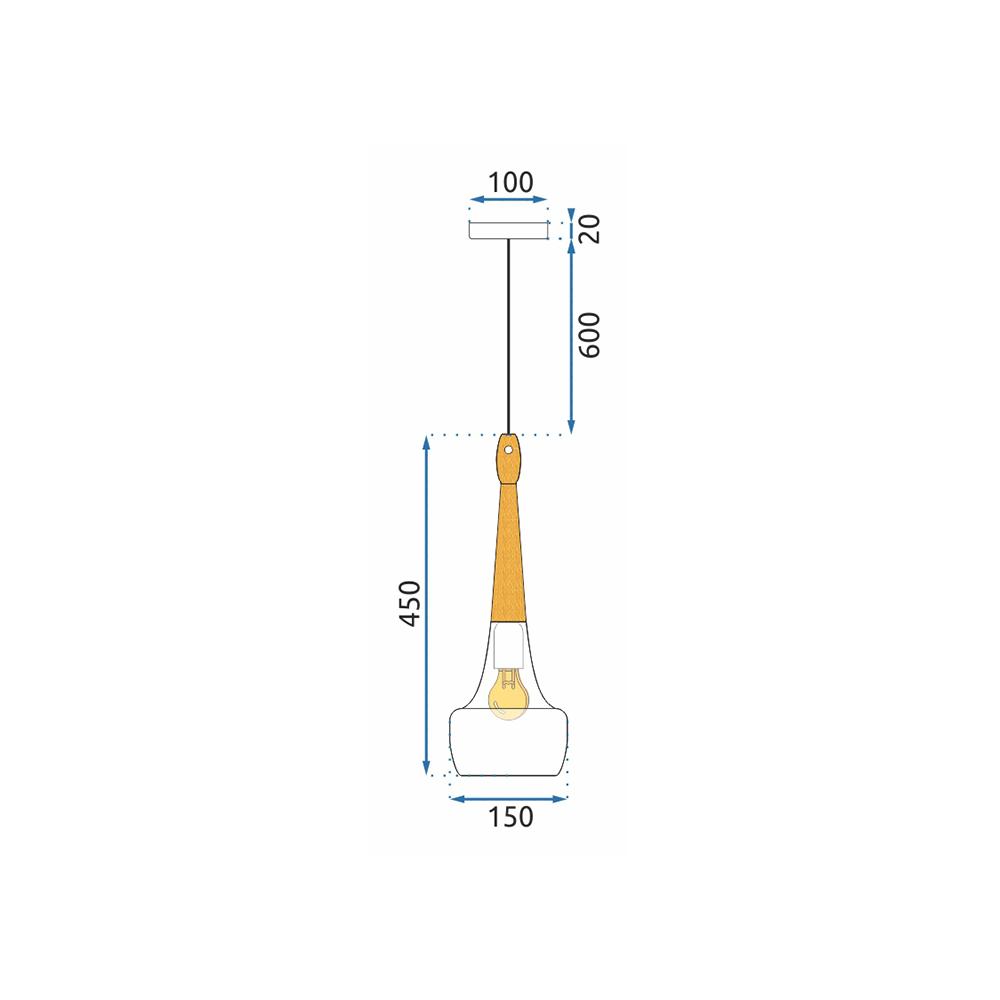 Taklampa APP937-1CP Vit