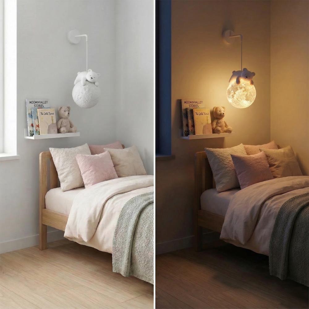 VÄGGLAMPA WHITE BEAR G161-1W